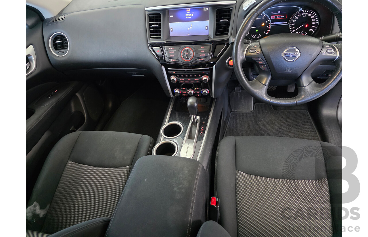 08/2017 Nissan Pathfinder ST (4x2) FWD R52 MY17 SERIES 2 4D Wagon Grey 3.5L - 7 Seats
