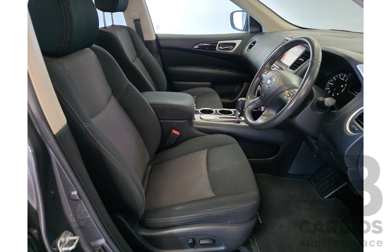 08/2017 Nissan Pathfinder ST (4x2) FWD R52 MY17 SERIES 2 4D Wagon Grey 3.5L - 7 Seats