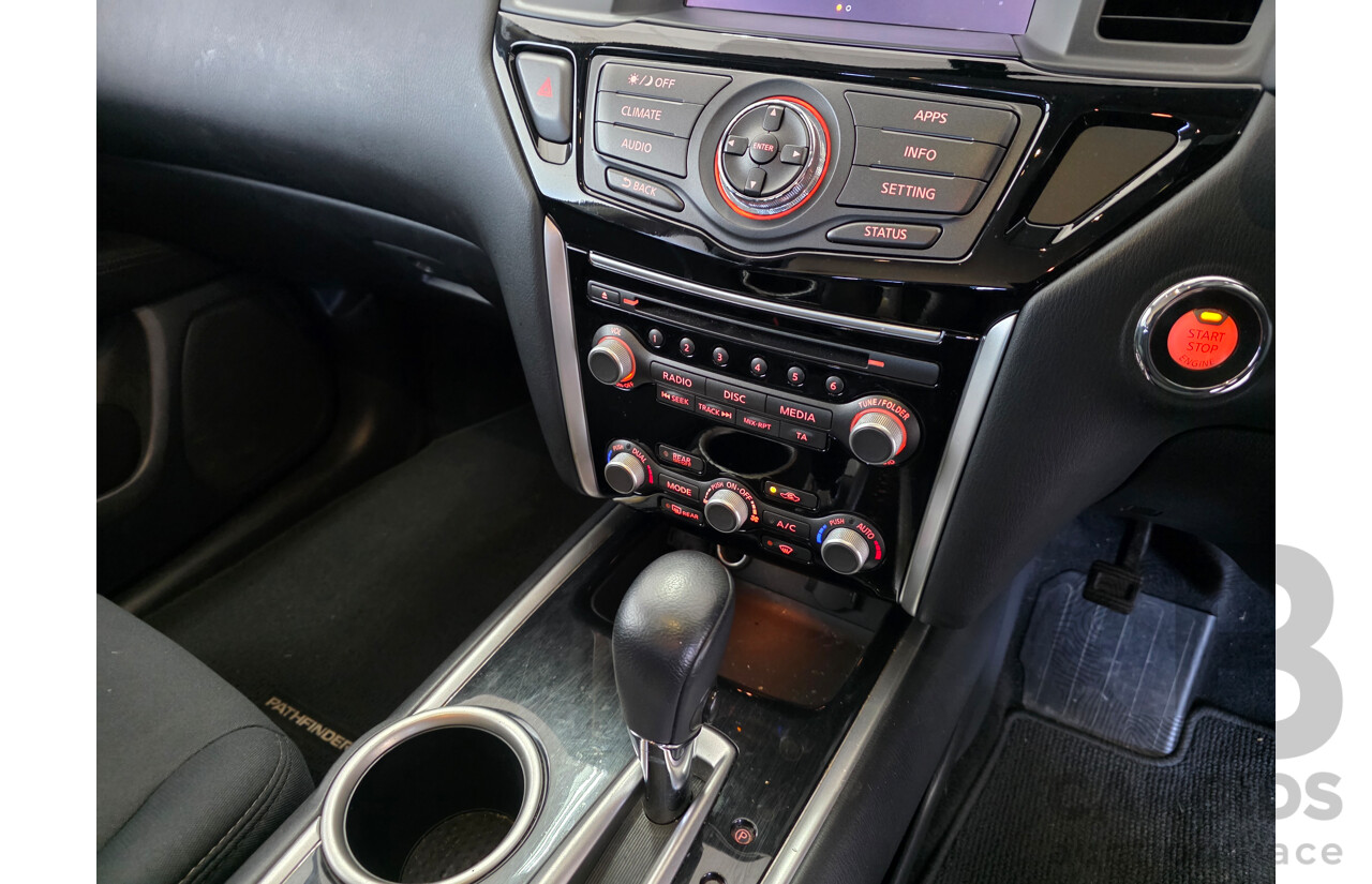 08/2017 Nissan Pathfinder ST (4x2) FWD R52 MY17 SERIES 2 4D Wagon Grey 3.5L - 7 Seats