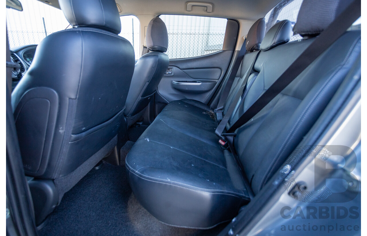 1/2017 Mitsubishi Triton Exceed (4x4) MQ MY17 Dual Cab Utility Titanium Grey Metallic Turbo Diesel 2.4L