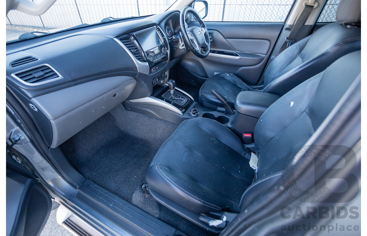 1/2017 Mitsubishi Triton Exceed (4x4) MQ MY17 Dual Cab Utility Titanium Grey Metallic Turbo Diesel 2.4L