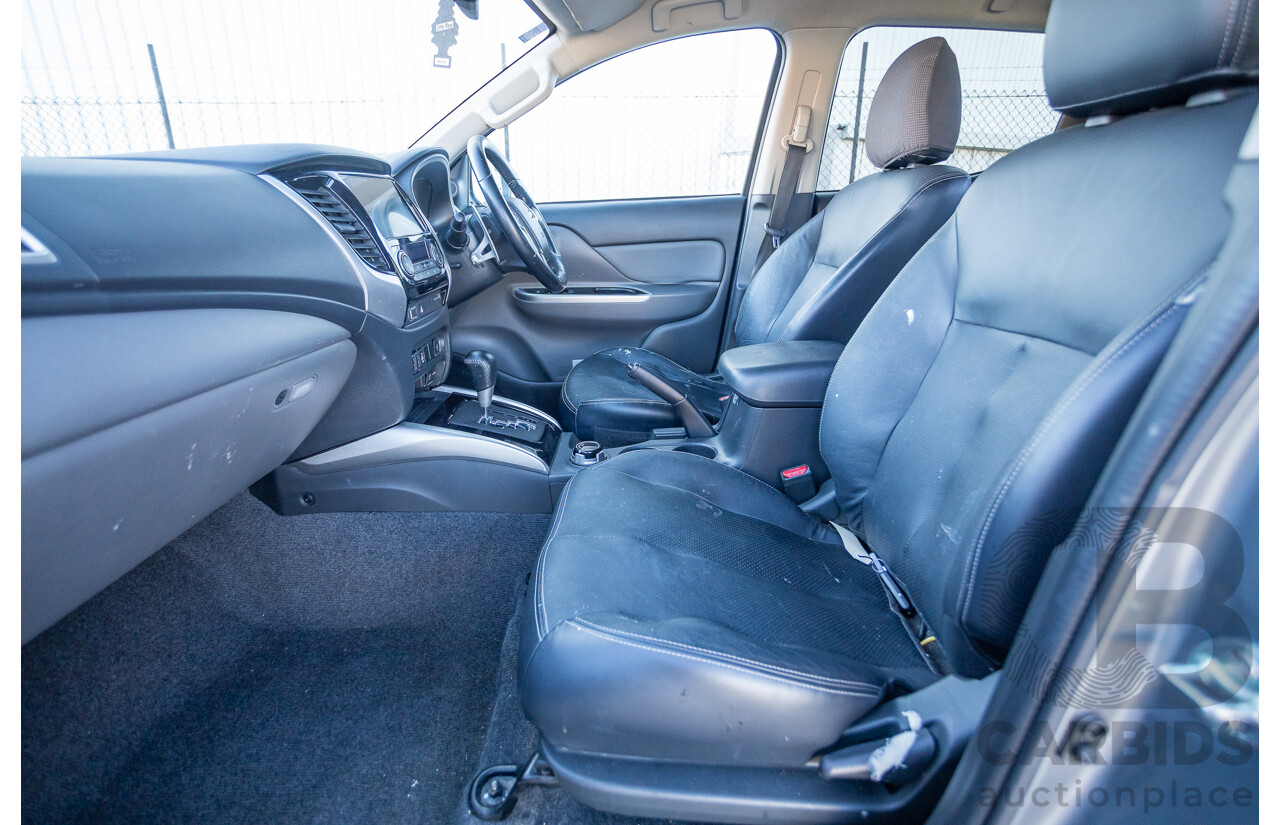 1/2017 Mitsubishi Triton Exceed (4x4) MQ MY17 Dual Cab Utility Titanium Grey Metallic Turbo Diesel 2.4L