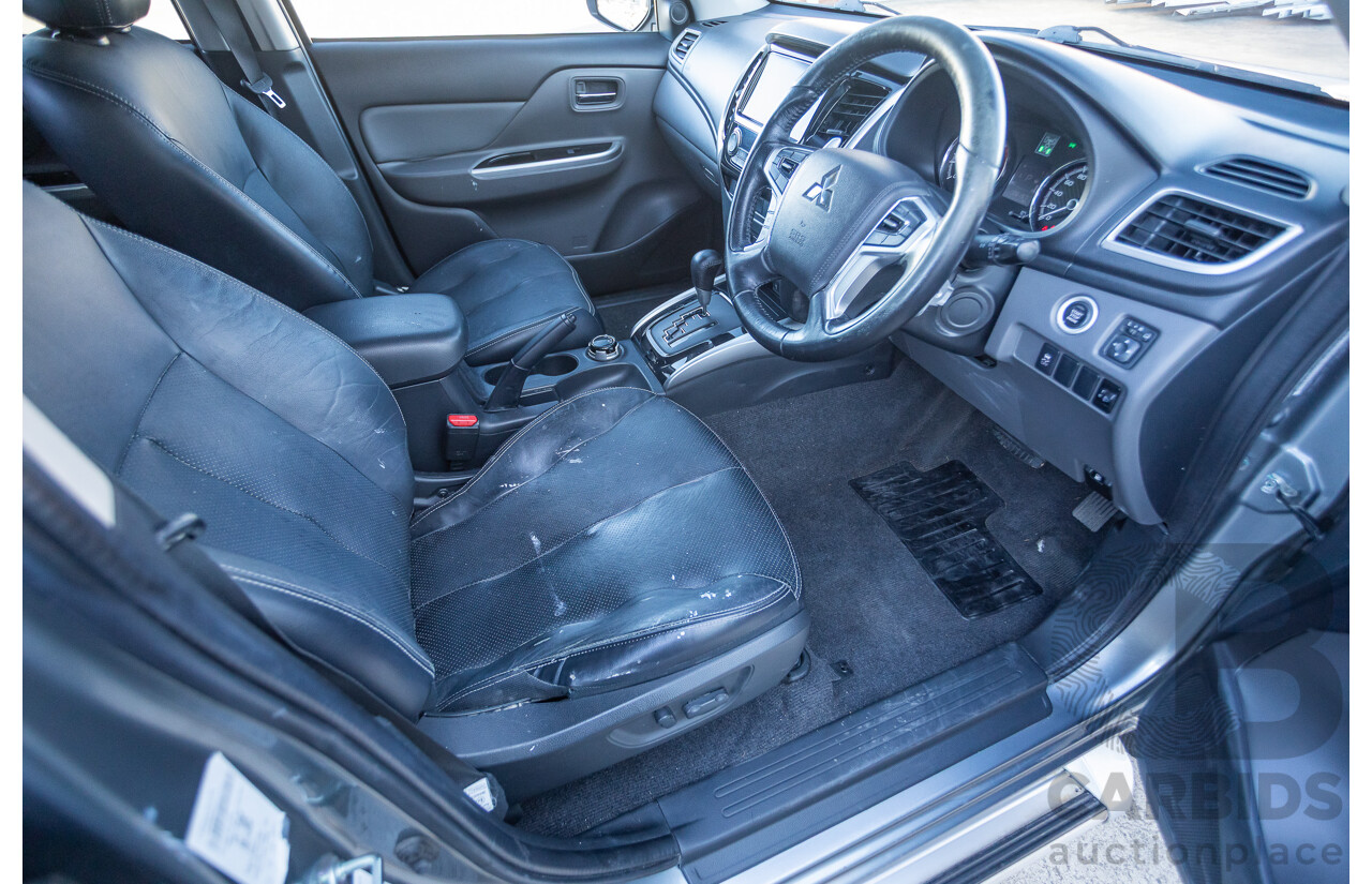 1/2017 Mitsubishi Triton Exceed (4x4) MQ MY17 Dual Cab Utility Titanium Grey Metallic Turbo Diesel 2.4L