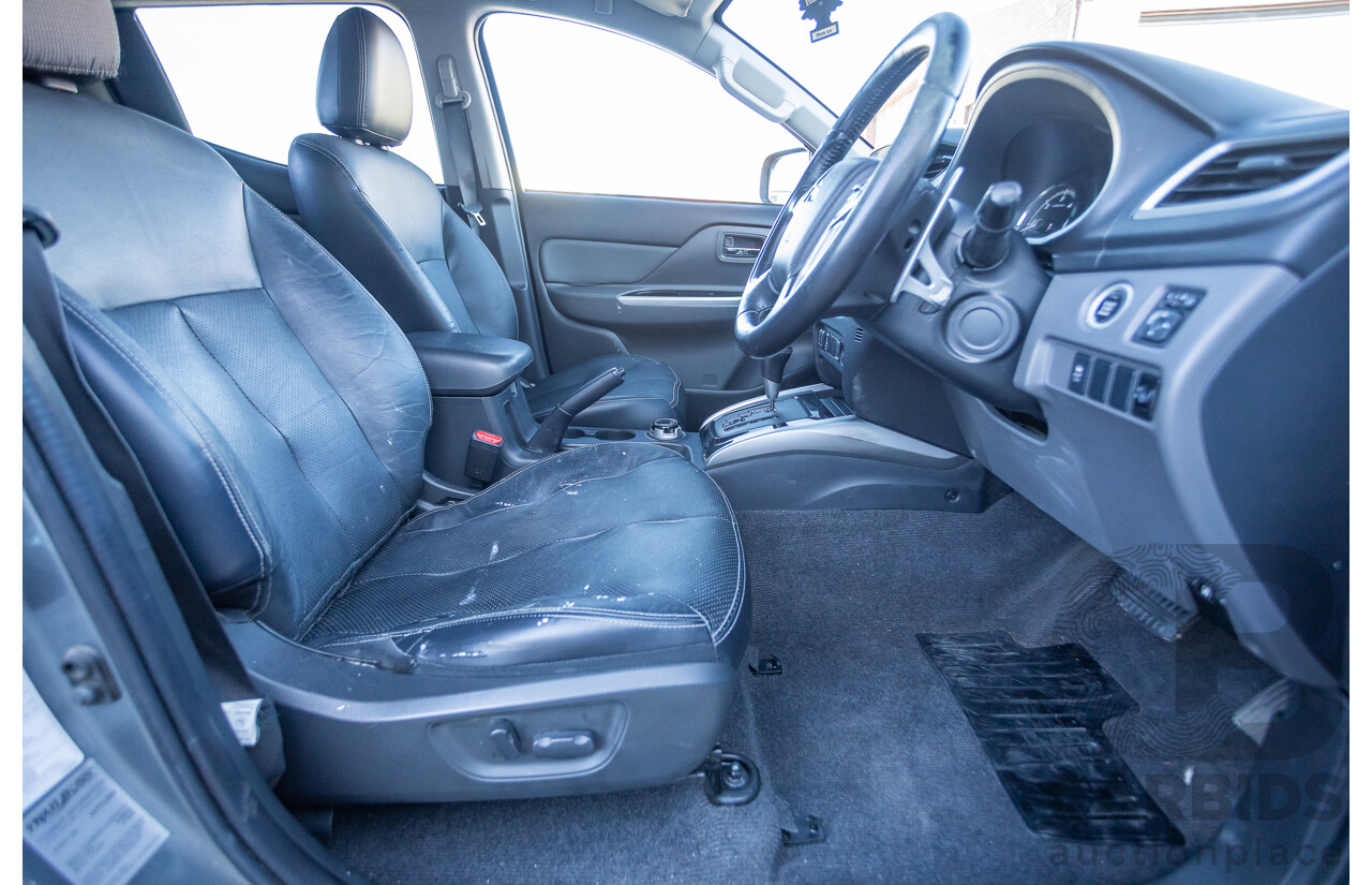 1/2017 Mitsubishi Triton Exceed (4x4) MQ MY17 Dual Cab Utility Titanium Grey Metallic Turbo Diesel 2.4L