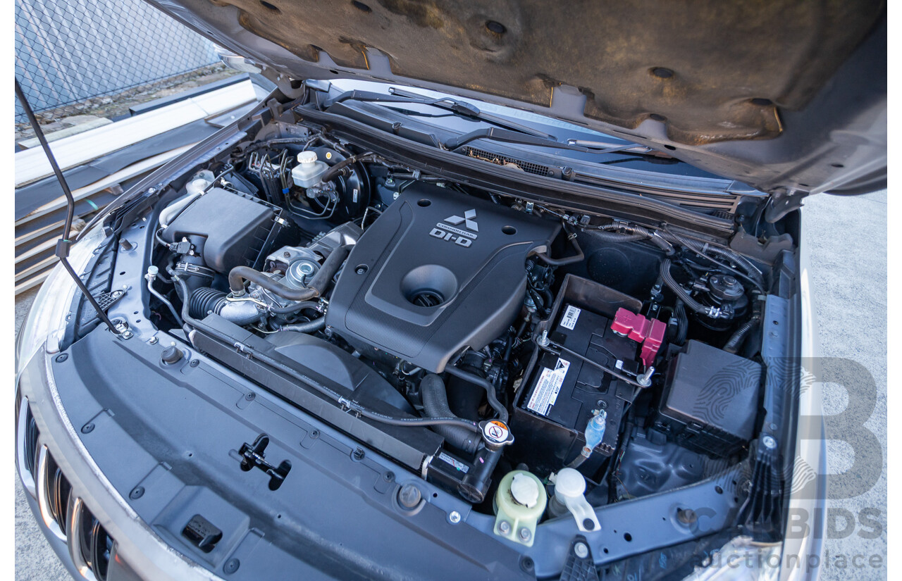 1/2017 Mitsubishi Triton Exceed (4x4) MQ MY17 Dual Cab Utility Titanium Grey Metallic Turbo Diesel 2.4L