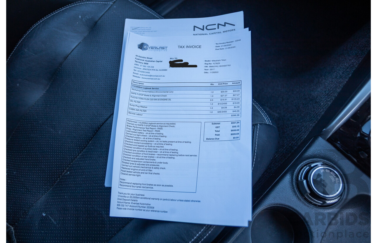 1/2017 Mitsubishi Triton Exceed (4x4) MQ MY17 Dual Cab Utility Titanium Grey Metallic Turbo Diesel 2.4L