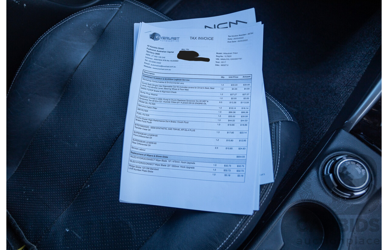 1/2017 Mitsubishi Triton Exceed (4x4) MQ MY17 Dual Cab Utility Titanium Grey Metallic Turbo Diesel 2.4L