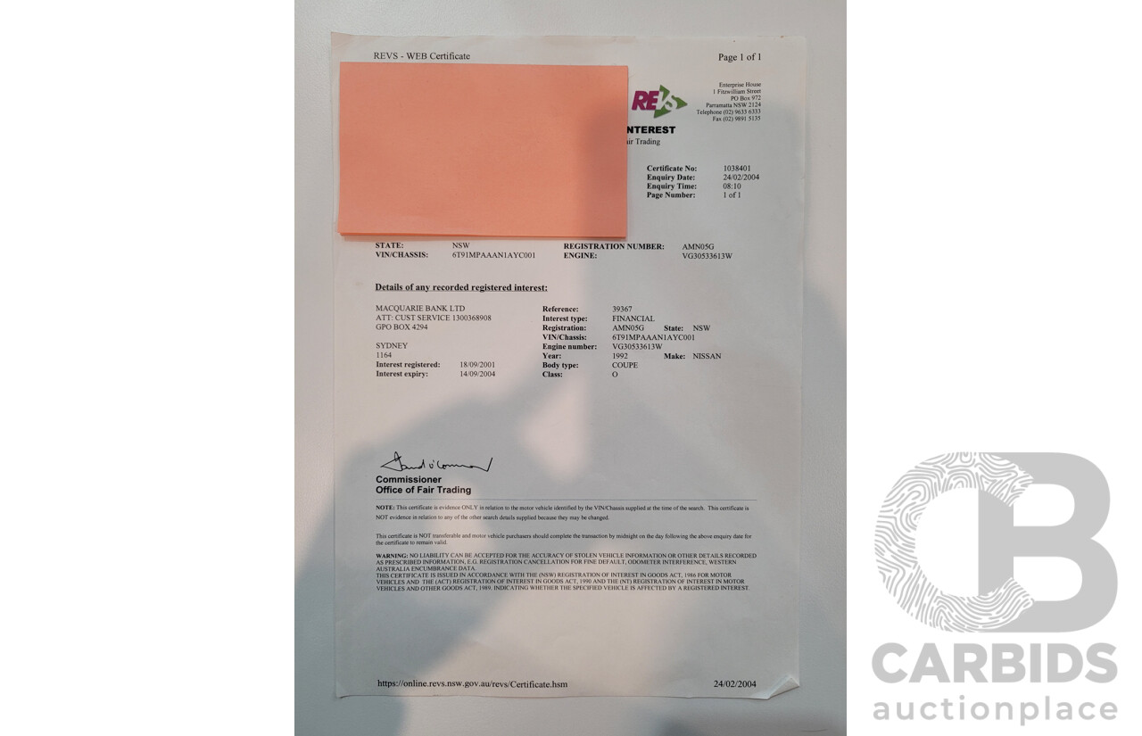 1/1992 Nissan 300ZX Targa 2d Coupe Black Twin Turbo 3.0L - 09/2001 Import