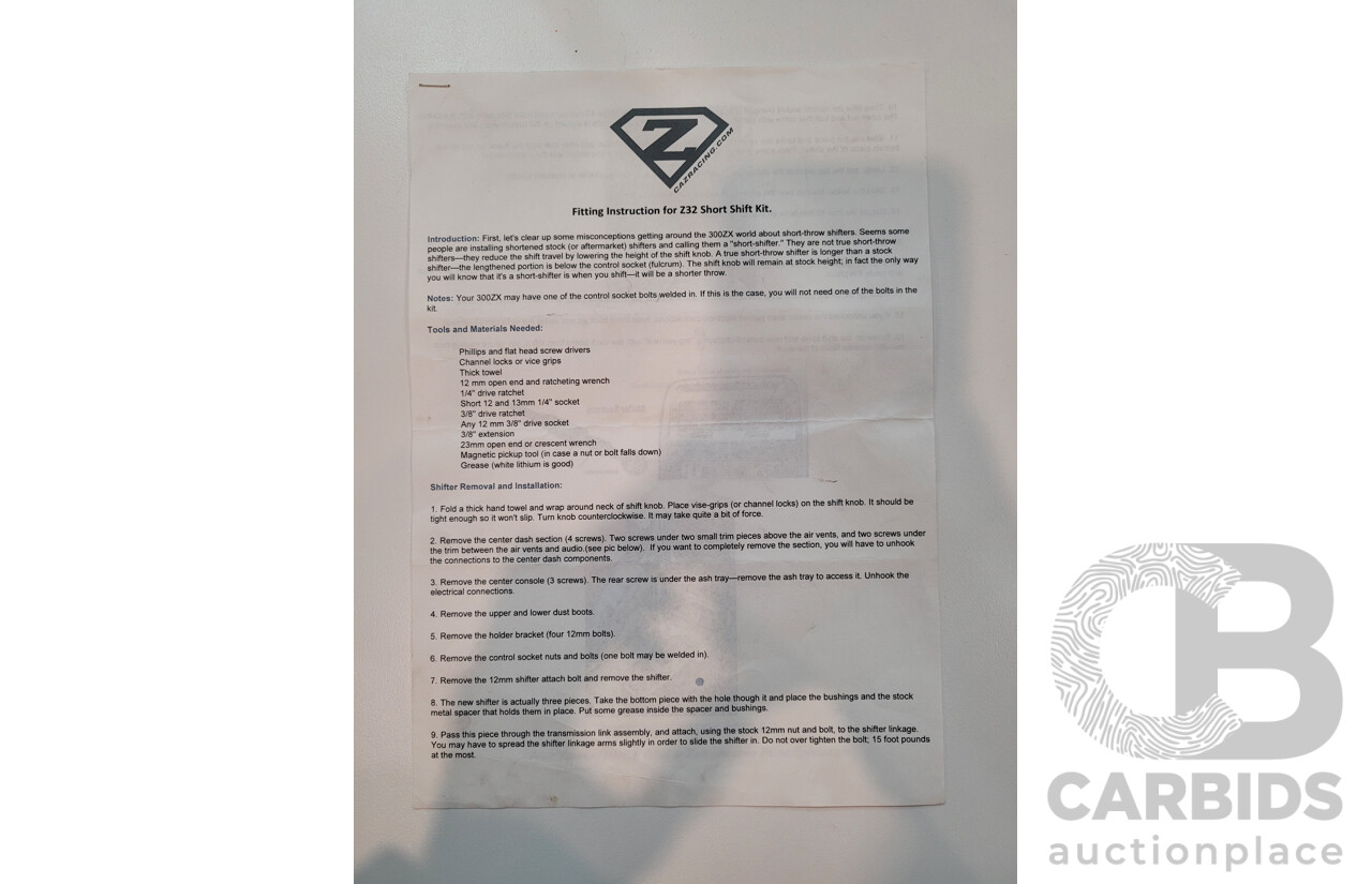 1/1992 Nissan 300ZX Targa 2d Coupe Black Twin Turbo 3.0L - 09/2001 Import