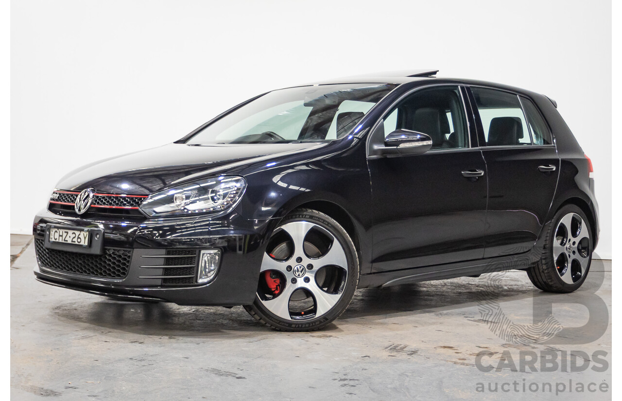 6/2012 Volkswagen Golf GTi 1K MY12 5d Hatchback Deep Black Pearl Turbo 2.0L