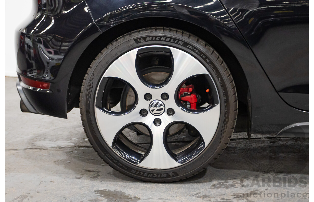 6/2012 Volkswagen Golf GTi 1K MY12 5d Hatchback Deep Black Pearl Turbo 2.0L