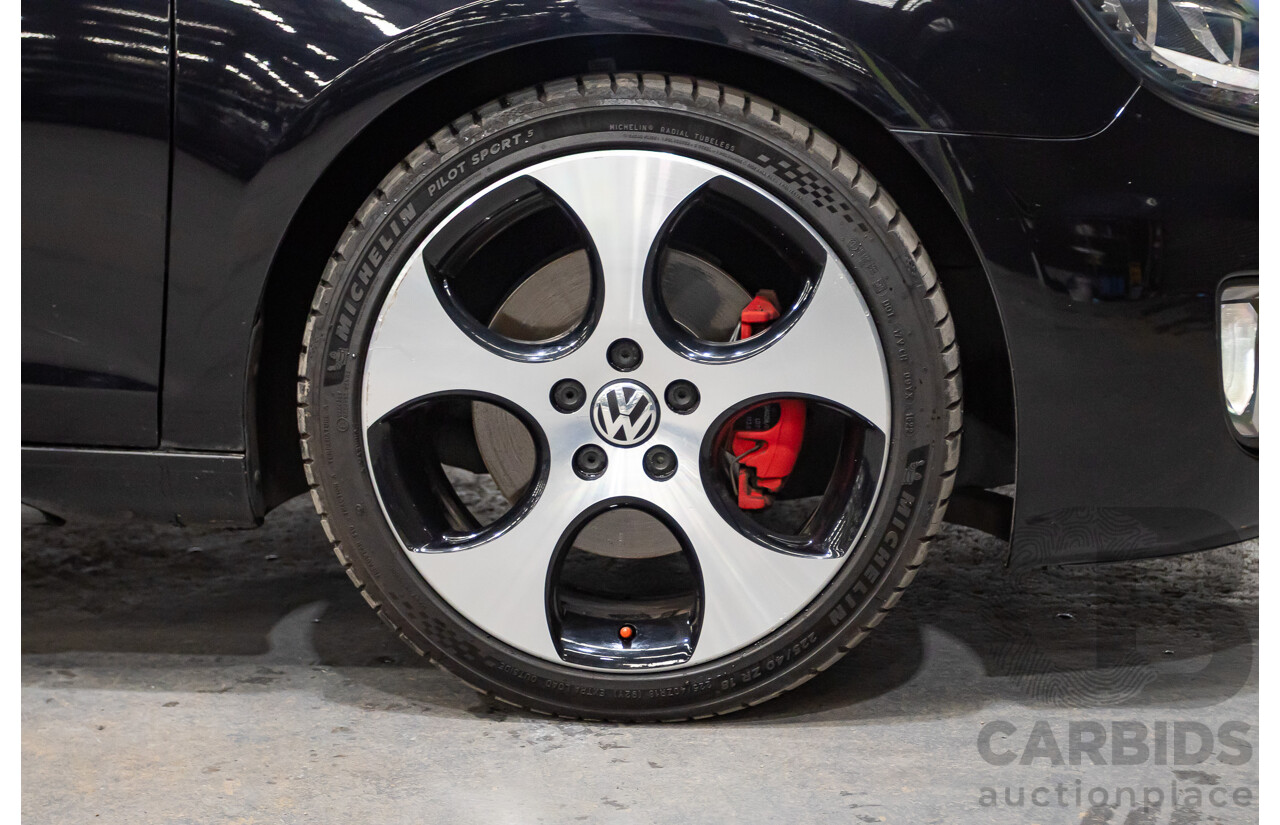 6/2012 Volkswagen Golf GTi 1K MY12 5d Hatchback Deep Black Pearl Turbo 2.0L