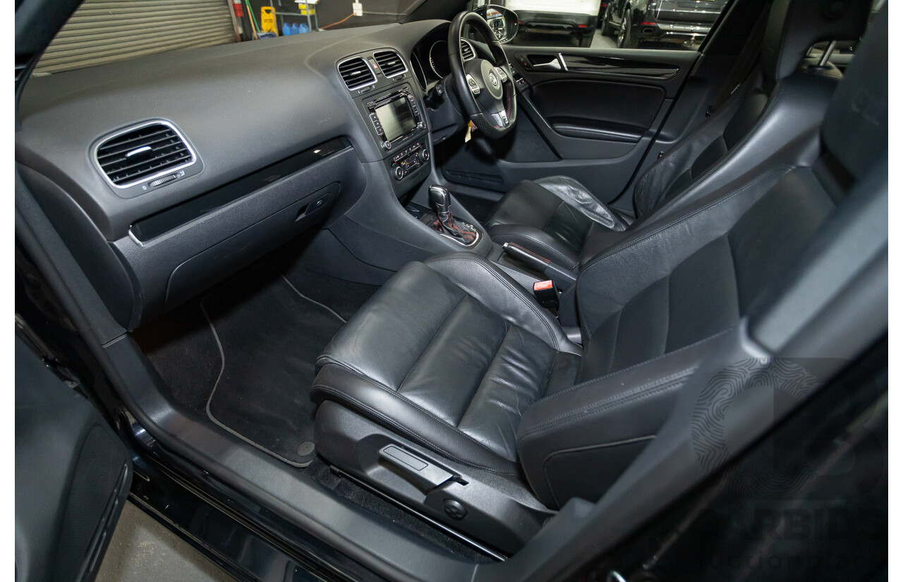 6/2012 Volkswagen Golf GTi 1K MY12 5d Hatchback Deep Black Pearl Turbo 2.0L