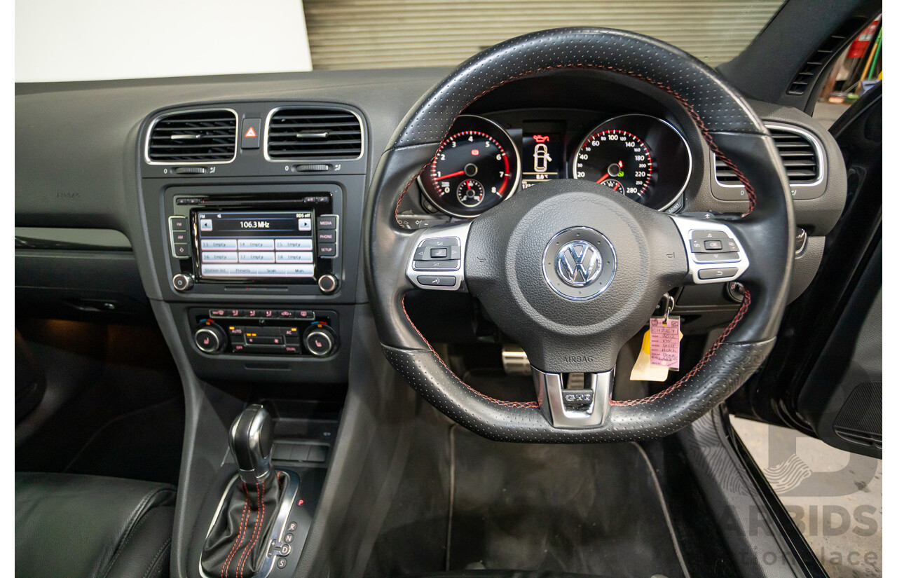 6/2012 Volkswagen Golf GTi 1K MY12 5d Hatchback Deep Black Pearl Turbo 2.0L