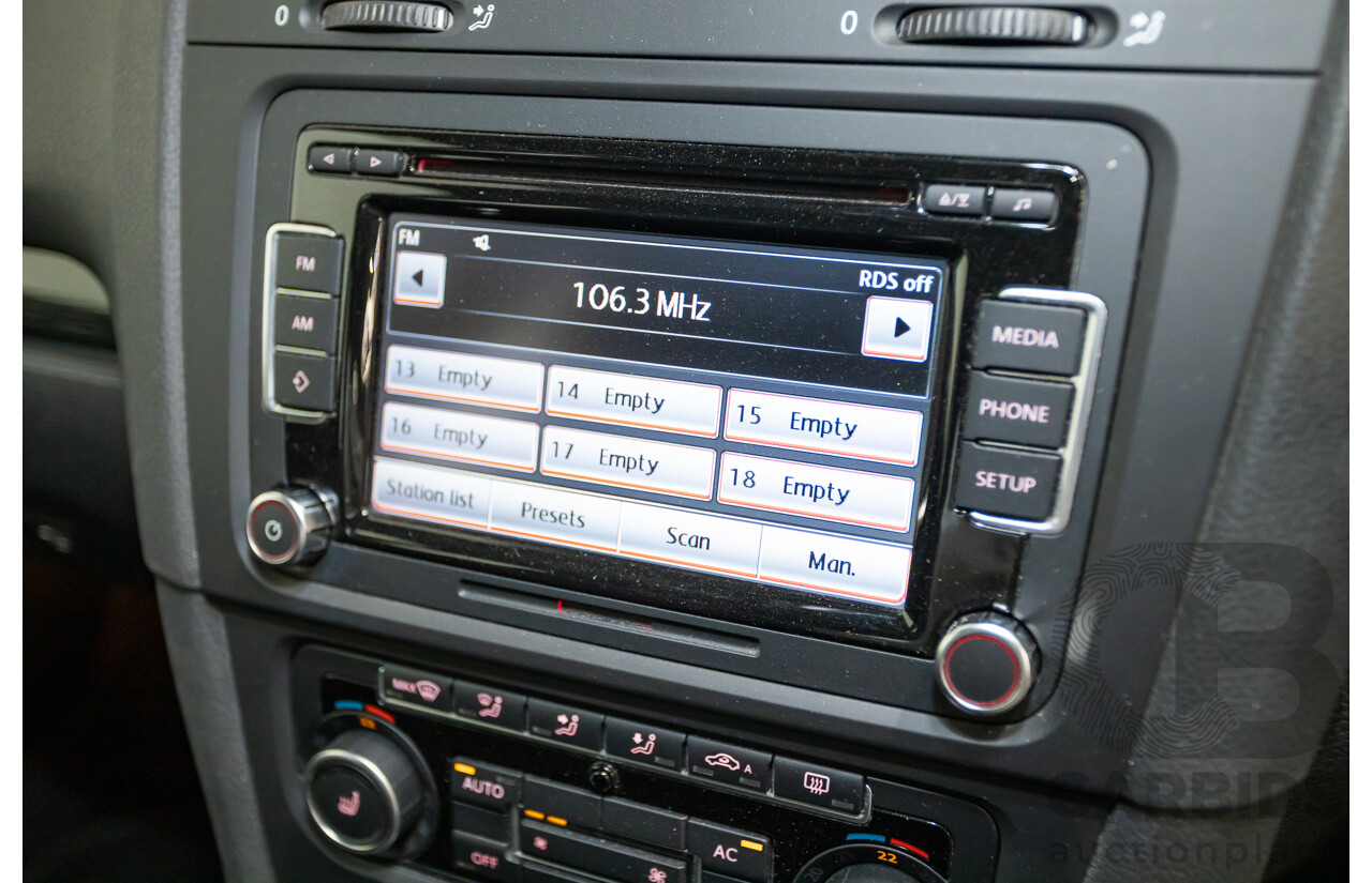 6/2012 Volkswagen Golf GTi 1K MY12 5d Hatchback Deep Black Pearl Turbo 2.0L