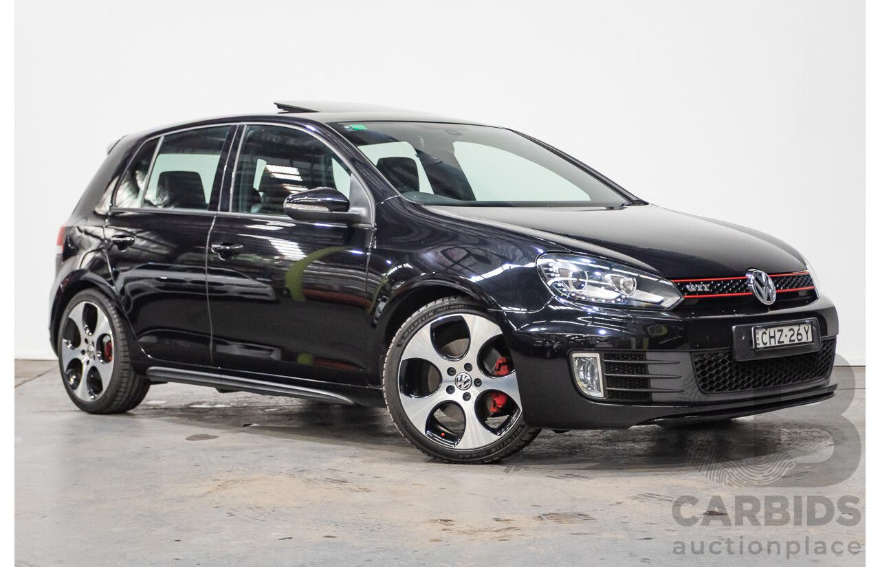 6/2012 Volkswagen Golf GTi 1K MY12 5d Hatchback Deep Black Pearl Turbo 2.0L