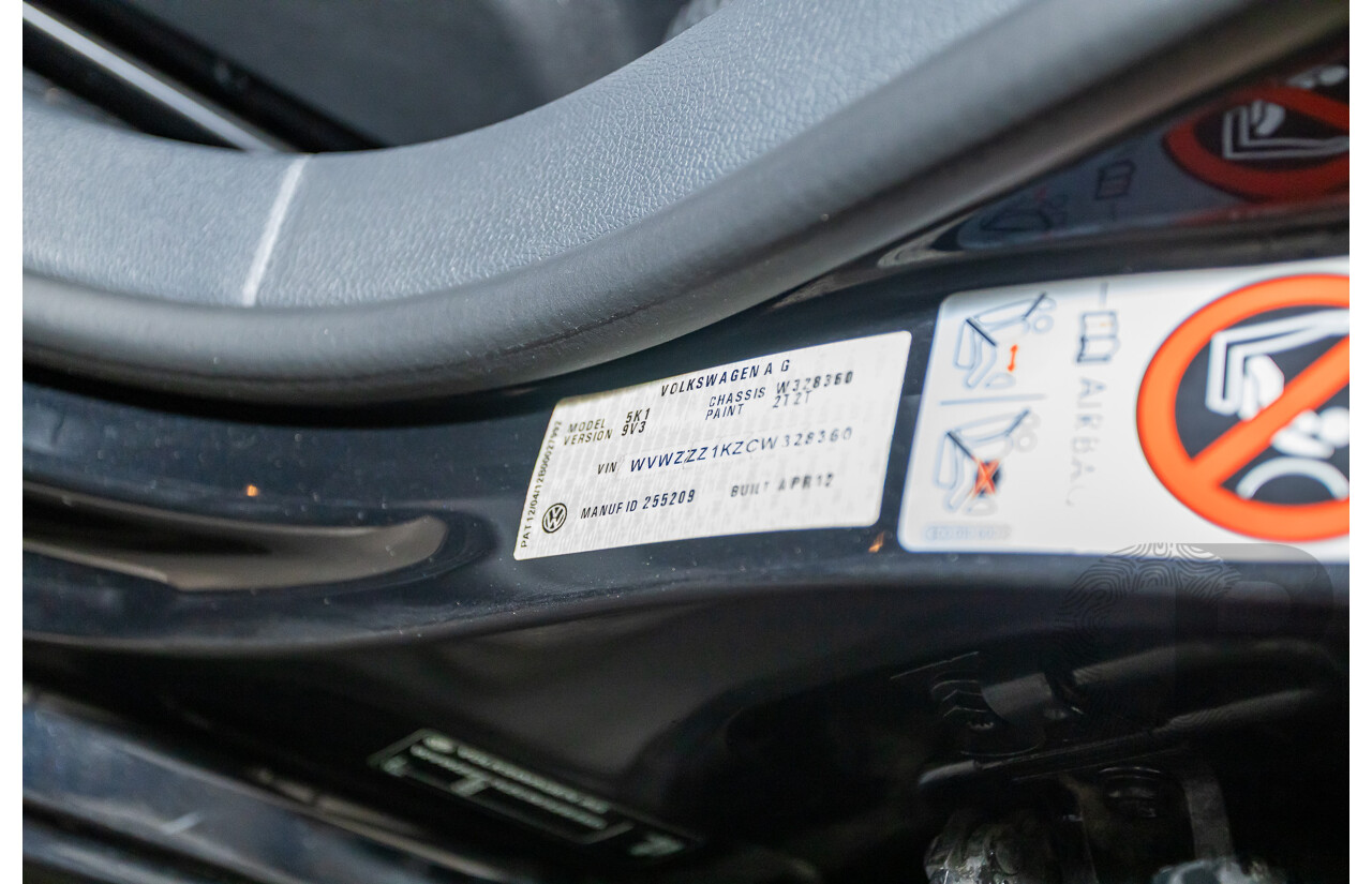 6/2012 Volkswagen Golf GTi 1K MY12 5d Hatchback Deep Black Pearl Turbo 2.0L