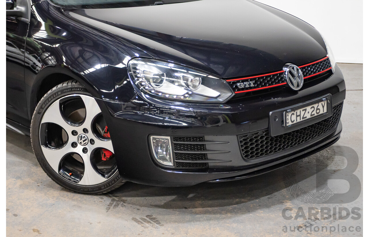 6/2012 Volkswagen Golf GTi 1K MY12 5d Hatchback Deep Black Pearl Turbo 2.0L