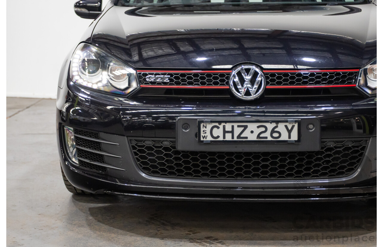 6/2012 Volkswagen Golf GTi 1K MY12 5d Hatchback Deep Black Pearl Turbo 2.0L