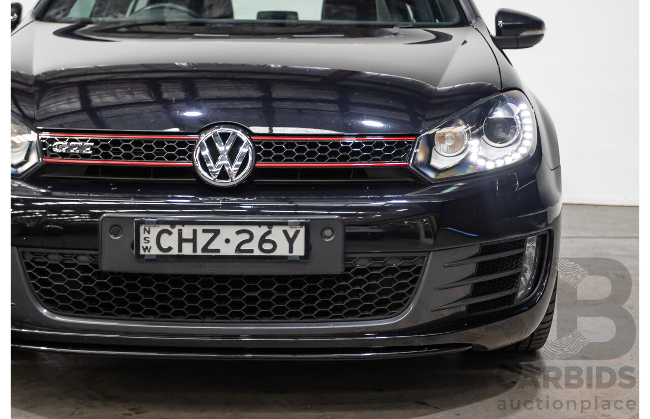 6/2012 Volkswagen Golf GTi 1K MY12 5d Hatchback Deep Black Pearl Turbo 2.0L