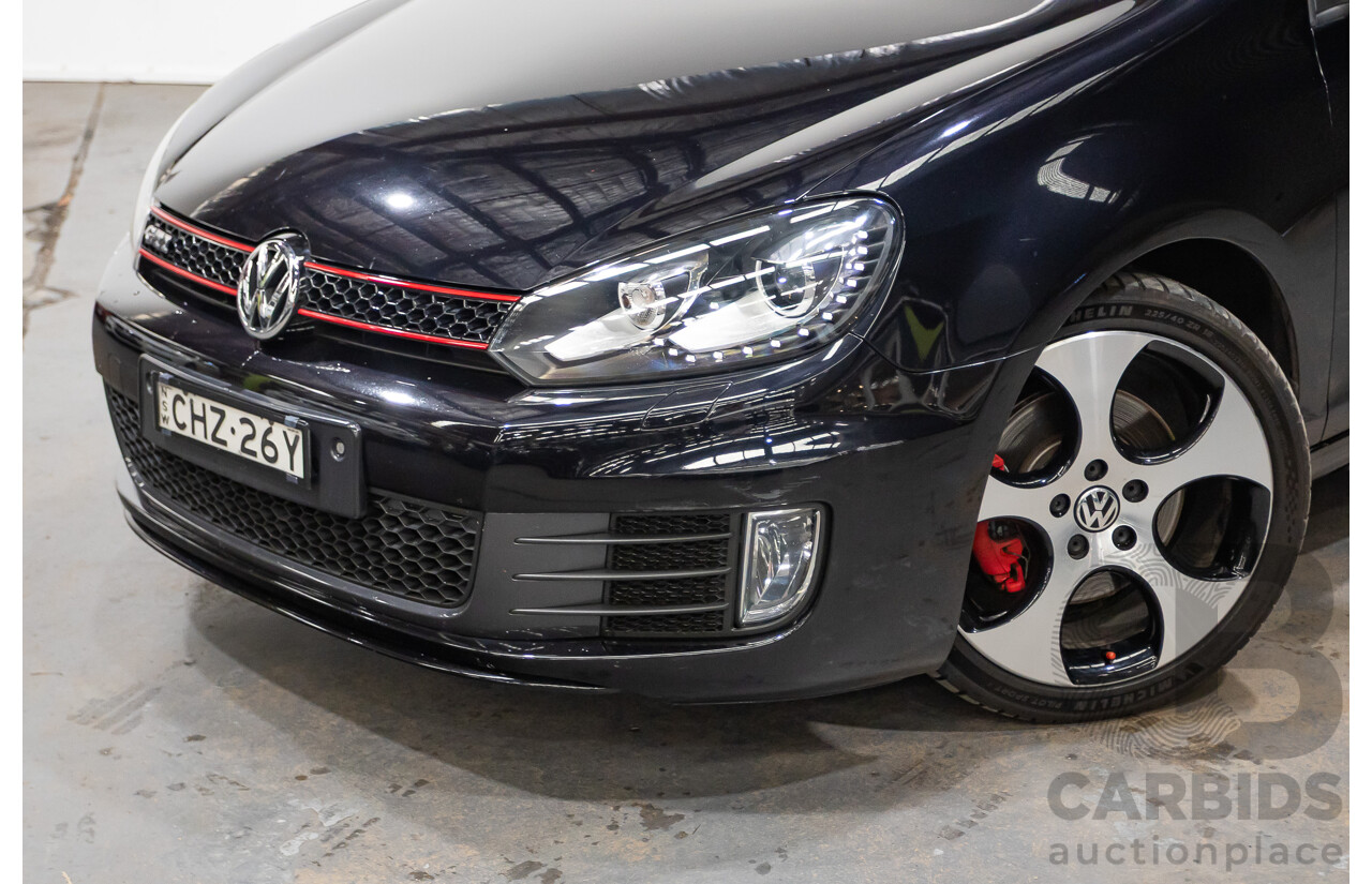 6/2012 Volkswagen Golf GTi 1K MY12 5d Hatchback Deep Black Pearl Turbo 2.0L