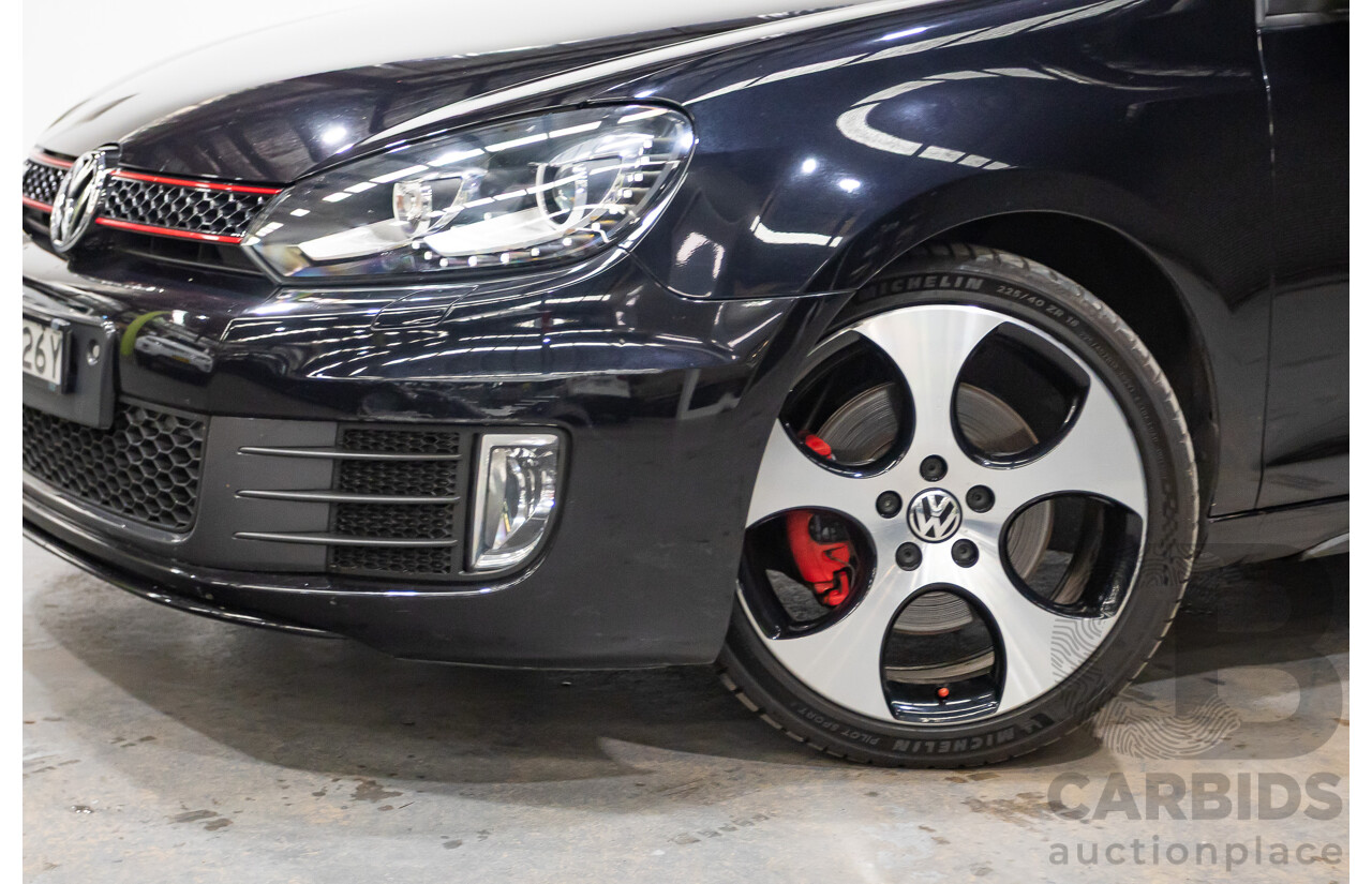 6/2012 Volkswagen Golf GTi 1K MY12 5d Hatchback Deep Black Pearl Turbo 2.0L