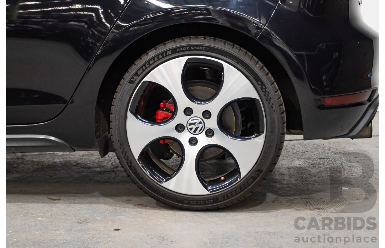 6/2012 Volkswagen Golf GTi 1K MY12 5d Hatchback Deep Black Pearl Turbo 2.0L