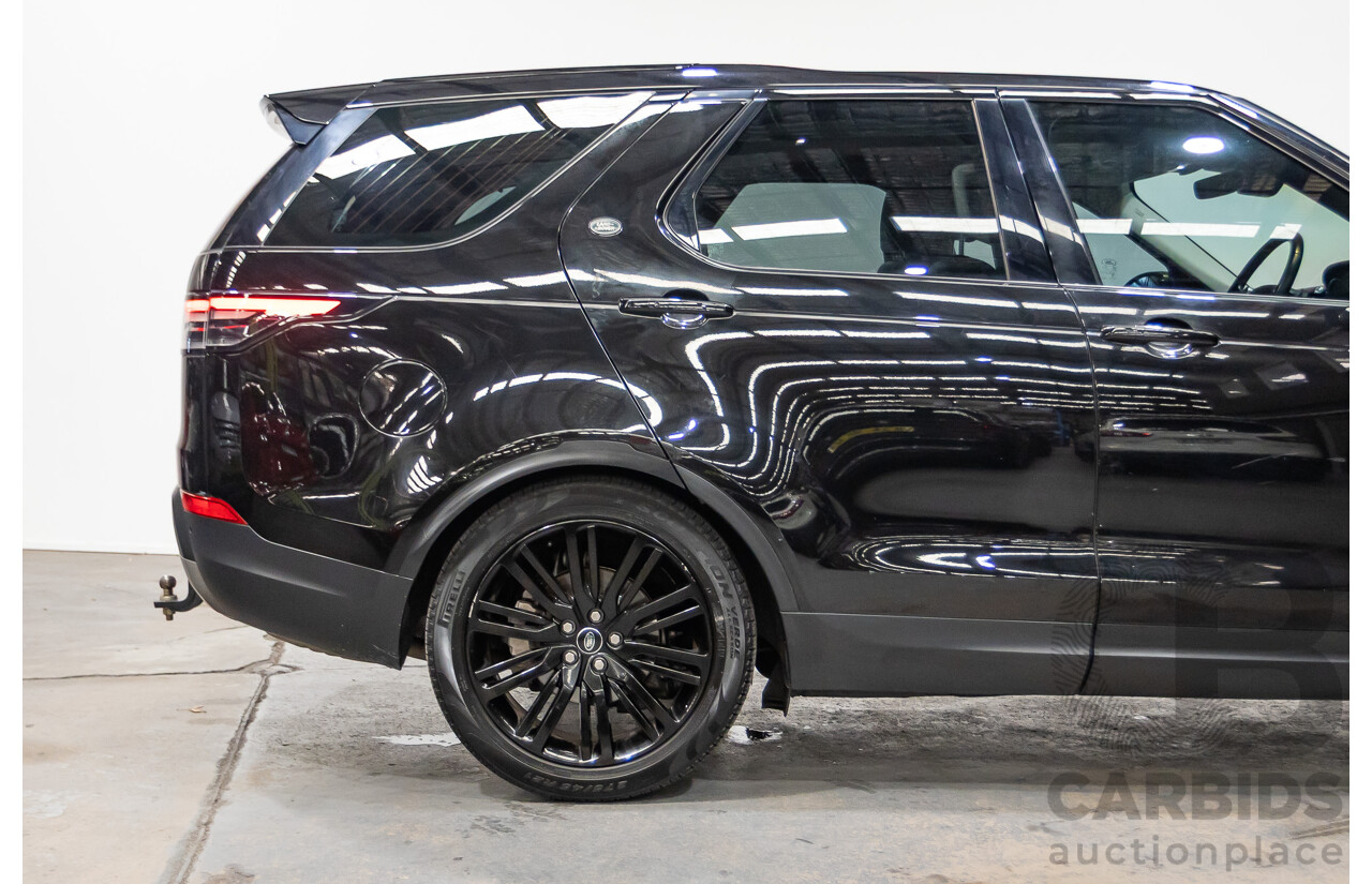 03/2018 Land Rover Discovery TD6 SE (190kW) (4x4) MY18 4D Wagon Santorini Black Turbo Diesel 3.0L - 7 Seats