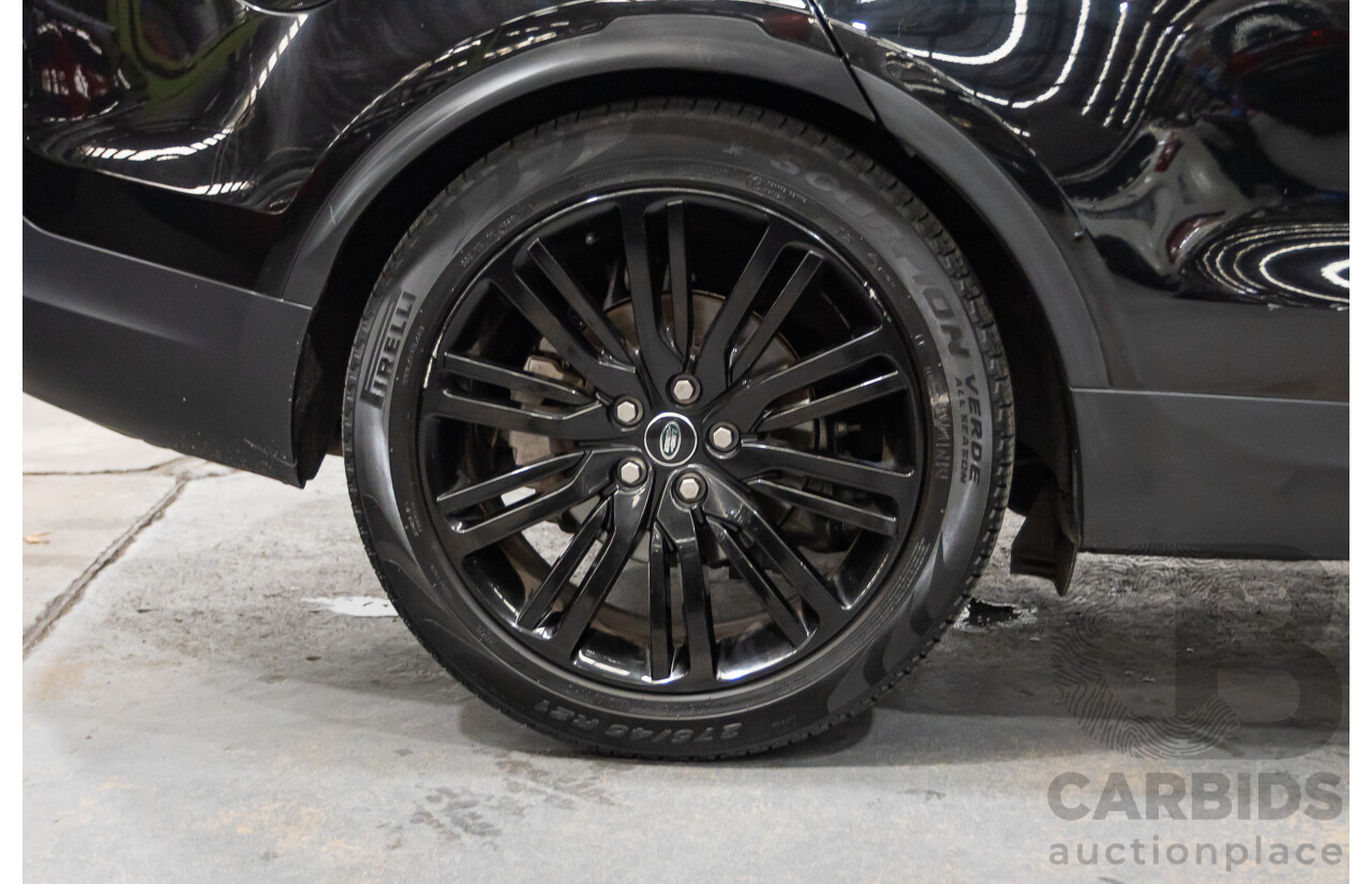 03/2018 Land Rover Discovery TD6 SE (190kW) (4x4) MY18 4D Wagon Santorini Black Turbo Diesel 3.0L - 7 Seats