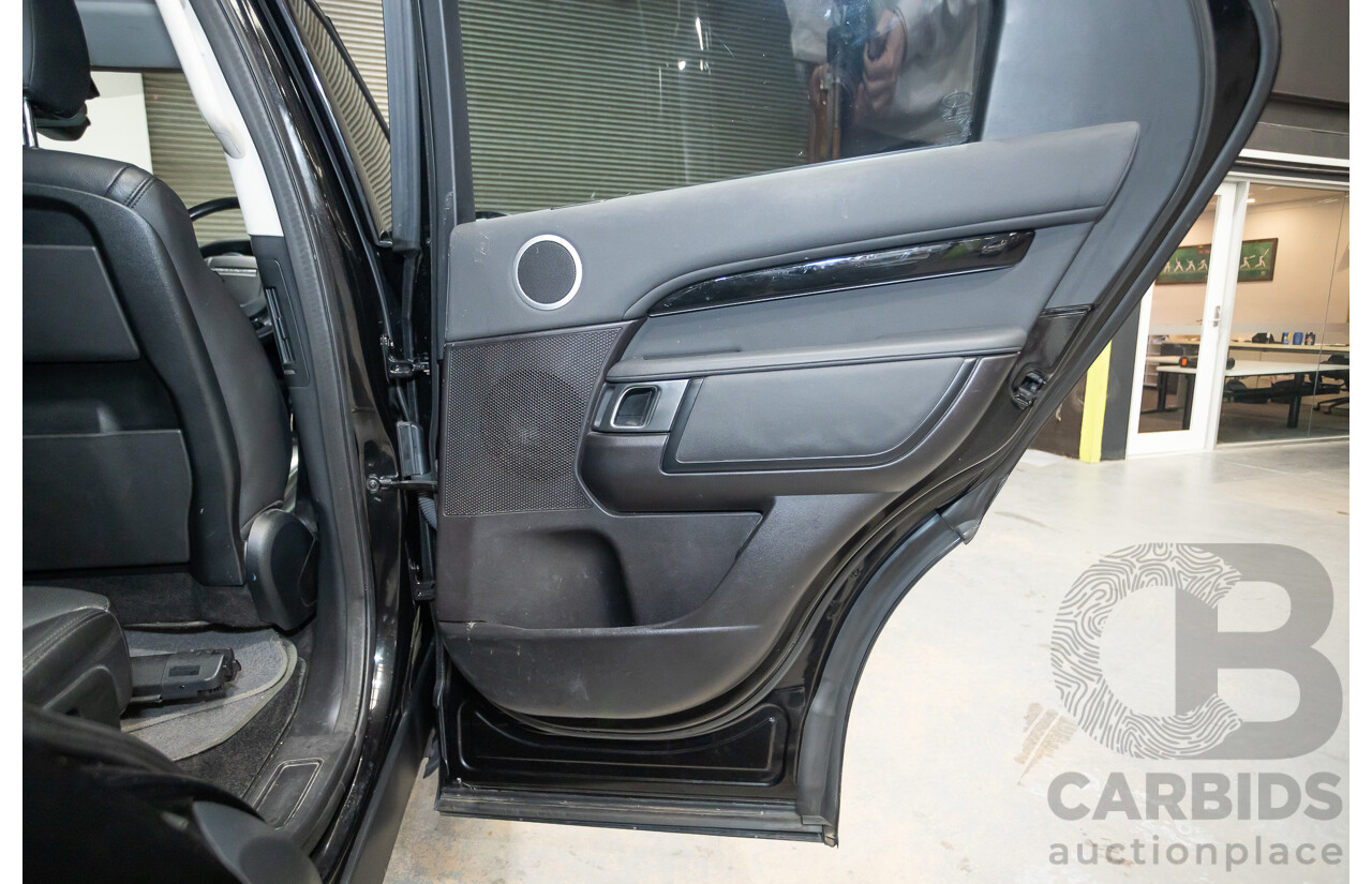 03/2018 Land Rover Discovery TD6 SE (190kW) (4x4) MY18 4D Wagon Santorini Black Turbo Diesel 3.0L - 7 Seats