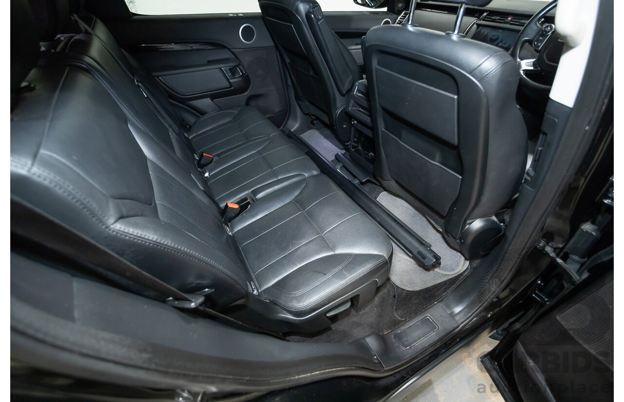 03/2018 Land Rover Discovery TD6 SE (190kW) (4x4) MY18 4D Wagon Santorini Black Turbo Diesel 3.0L - 7 Seats