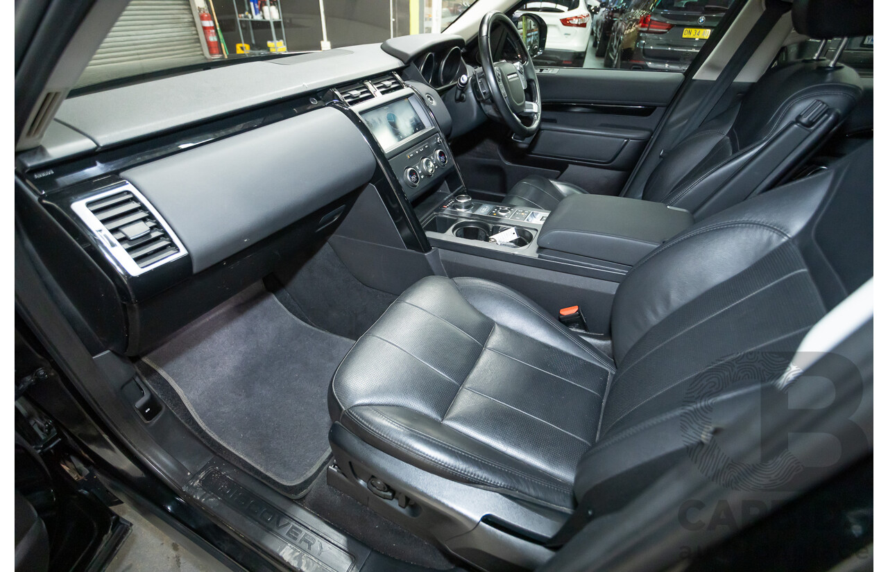 03/2018 Land Rover Discovery TD6 SE (190kW) (4x4) MY18 4D Wagon Santorini Black Turbo Diesel 3.0L - 7 Seats