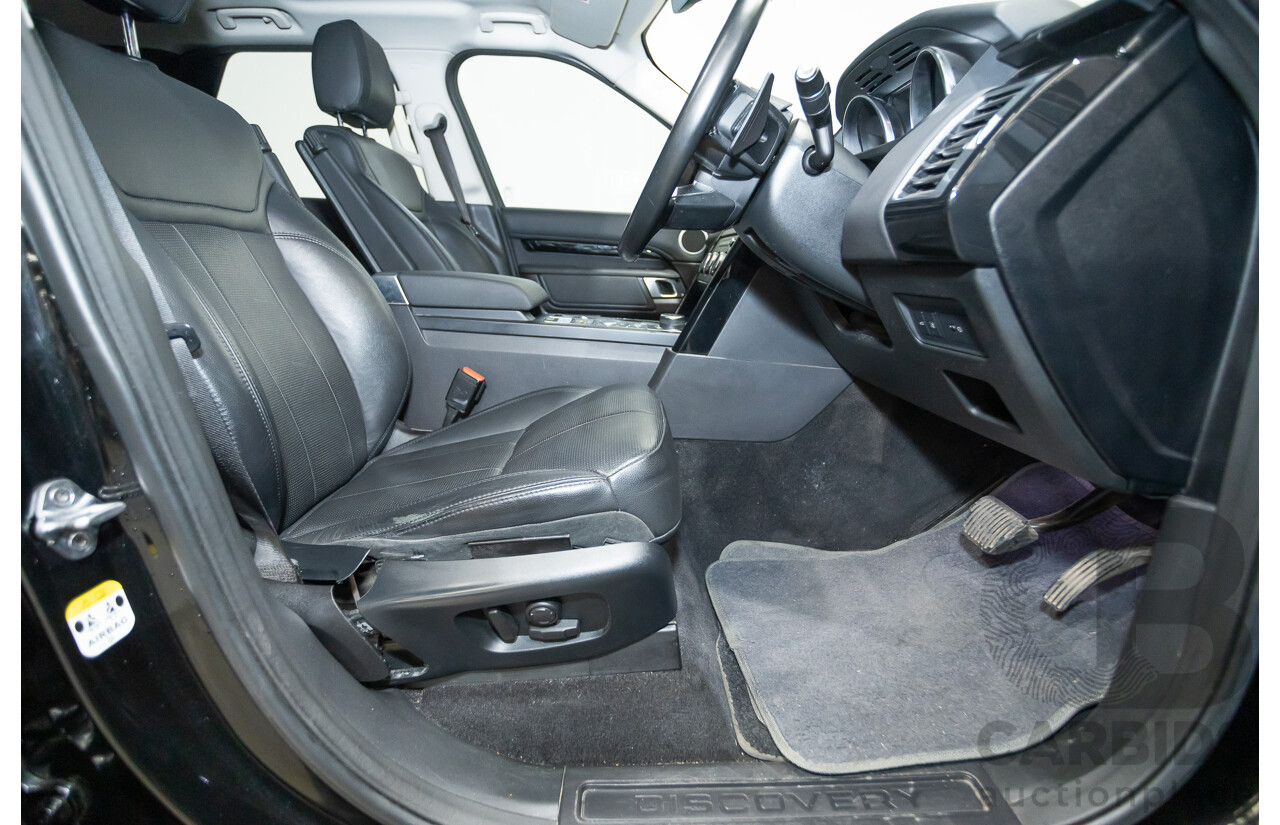 03/2018 Land Rover Discovery TD6 SE (190kW) (4x4) MY18 4D Wagon Santorini Black Turbo Diesel 3.0L - 7 Seats