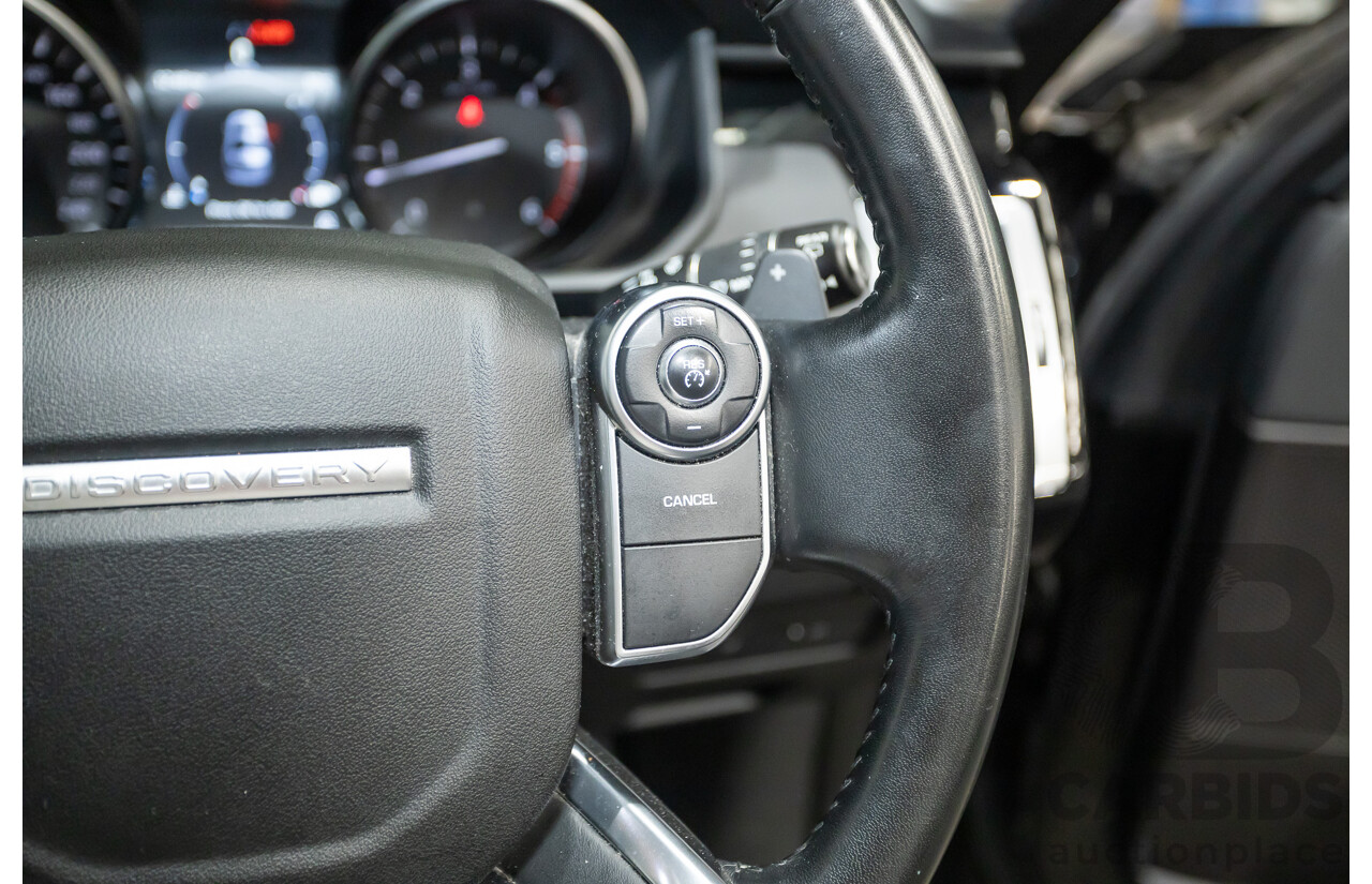 03/2018 Land Rover Discovery TD6 SE (190kW) (4x4) MY18 4D Wagon Santorini Black Turbo Diesel 3.0L - 7 Seats