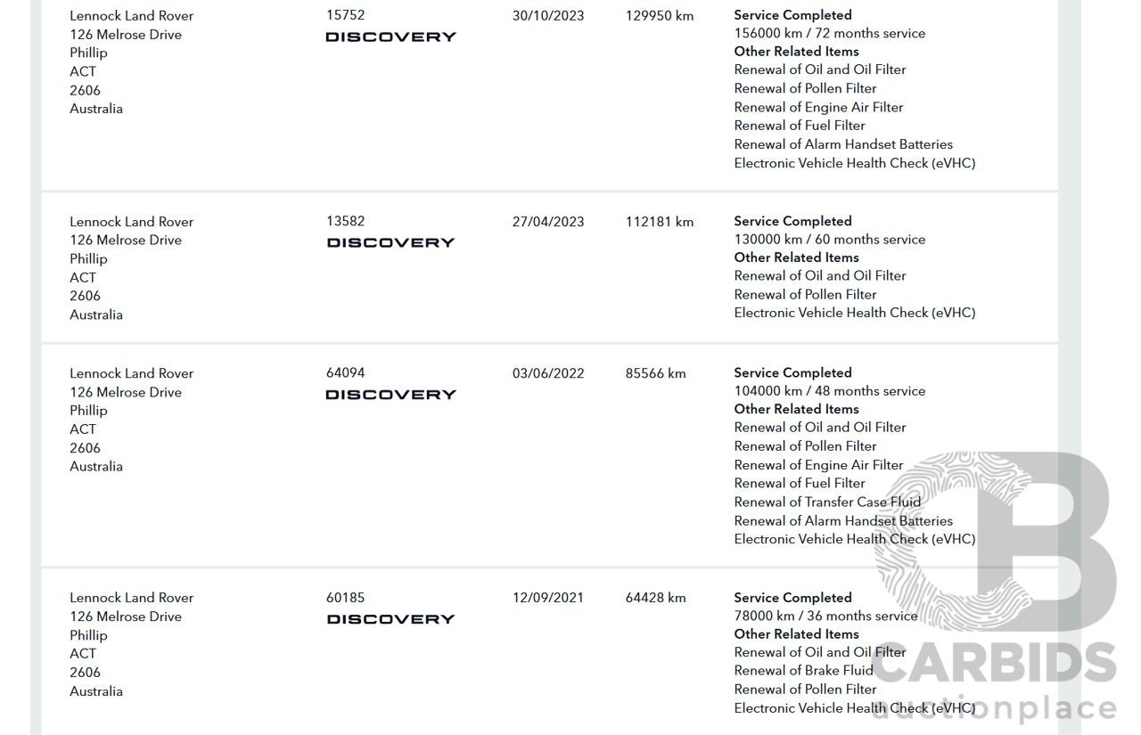 03/2018 Land Rover Discovery TD6 SE (190kW) (4x4) MY18 4D Wagon Santorini Black Turbo Diesel 3.0L - 7 Seats