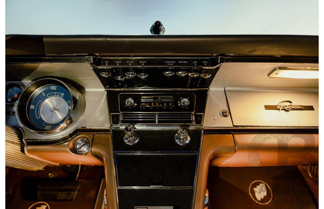 01/1963 Buick Riviera First Gen 2d Hardtop Coupe  Bronze Mist 445 Wildcat V8