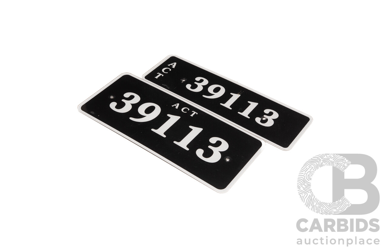 ACT 5-Digit Number Plate - 39113