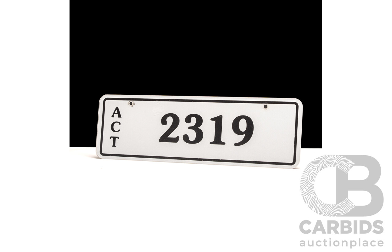 ACT 4-Digit Number Plate - 2319