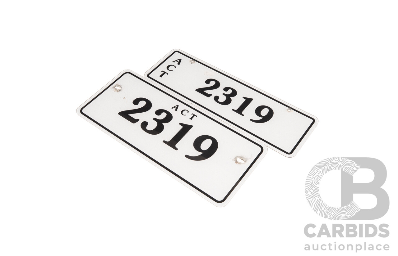 ACT 4-Digit Number Plate - 2319