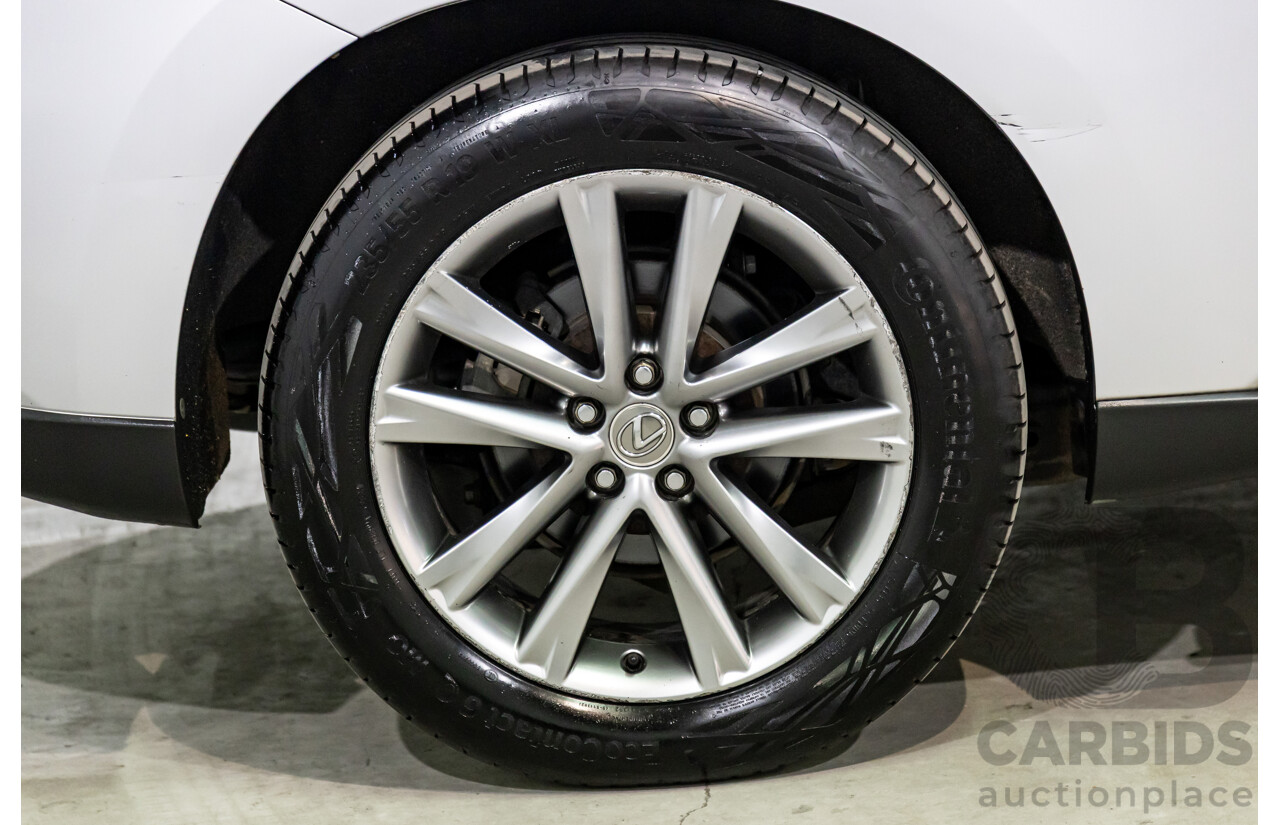 1/2014 Lexus RX450h Sports Luxury GYL15R MY12 4d Wagon Premium Silver Metallic 3.5L - 123kW Hybrid