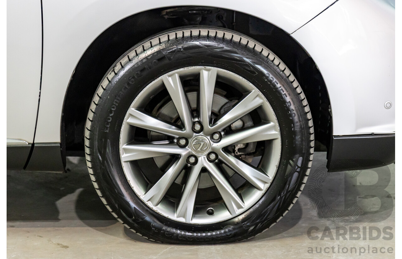 1/2014 Lexus RX450h Sports Luxury GYL15R MY12 4d Wagon Premium Silver Metallic 3.5L - 123kW Hybrid