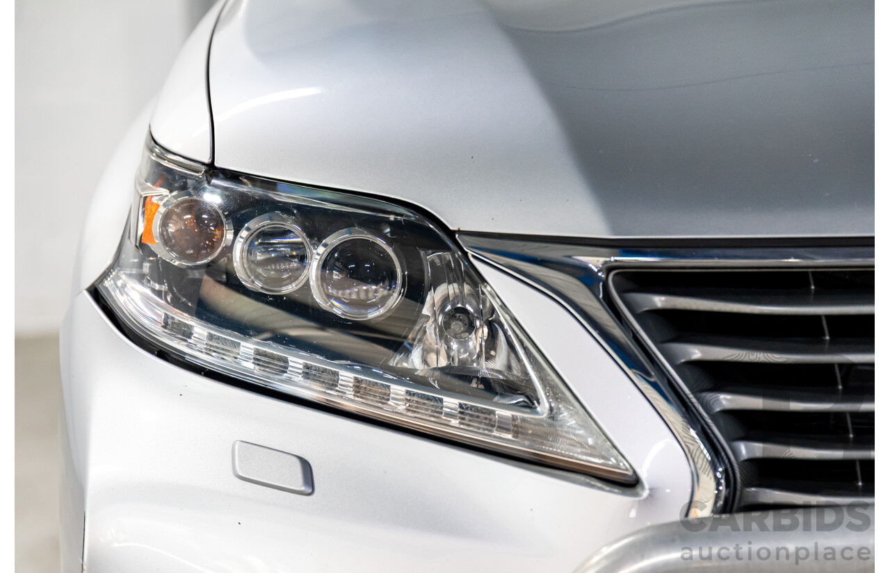 1/2014 Lexus RX450h Sports Luxury GYL15R MY12 4d Wagon Premium Silver Metallic 3.5L - 123kW Hybrid
