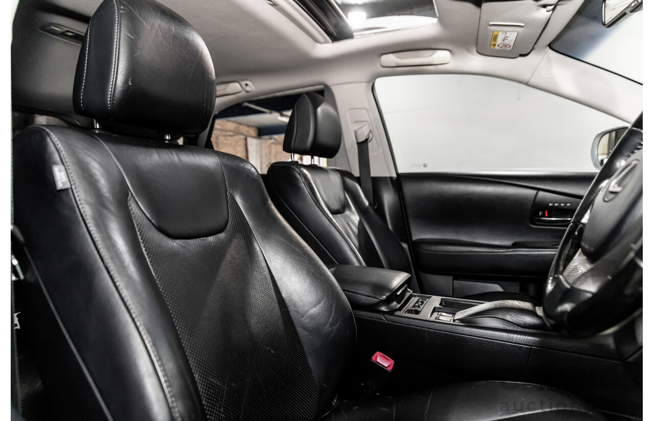1/2014 Lexus RX450h Sports Luxury GYL15R MY12 4d Wagon Premium Silver Metallic 3.5L - 123kW Hybrid