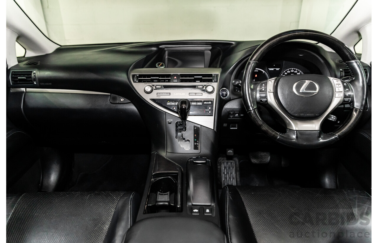 1/2014 Lexus RX450h Sports Luxury GYL15R MY12 4d Wagon Premium Silver Metallic 3.5L - 123kW Hybrid