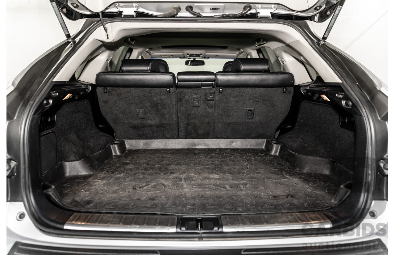 1/2014 Lexus RX450h Sports Luxury GYL15R MY12 4d Wagon Premium Silver Metallic 3.5L - 123kW Hybrid