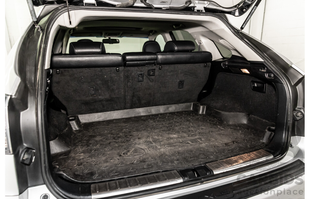 1/2014 Lexus RX450h Sports Luxury GYL15R MY12 4d Wagon Premium Silver Metallic 3.5L - 123kW Hybrid