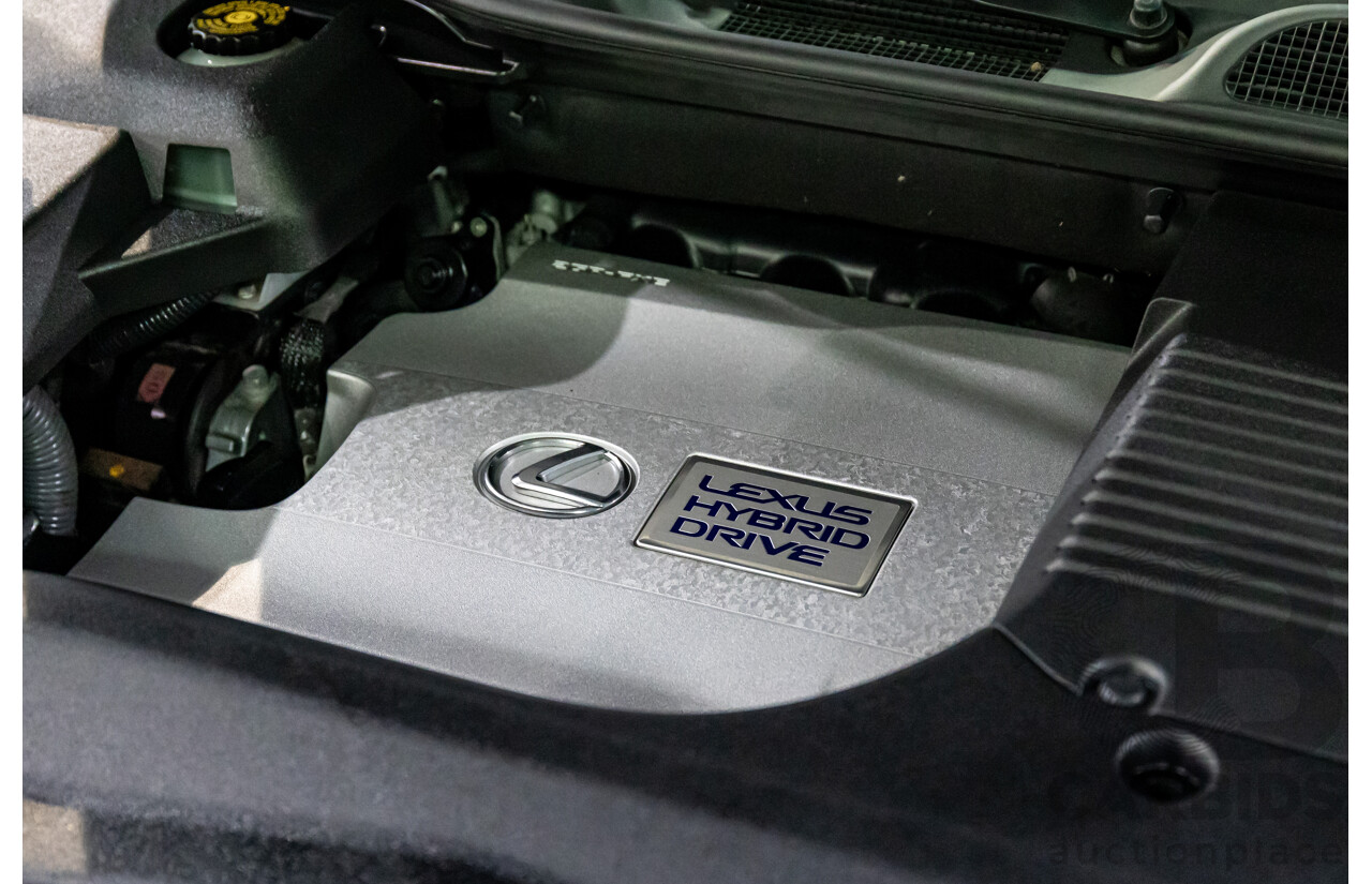 1/2014 Lexus RX450h Sports Luxury GYL15R MY12 4d Wagon Premium Silver Metallic 3.5L - 123kW Hybrid