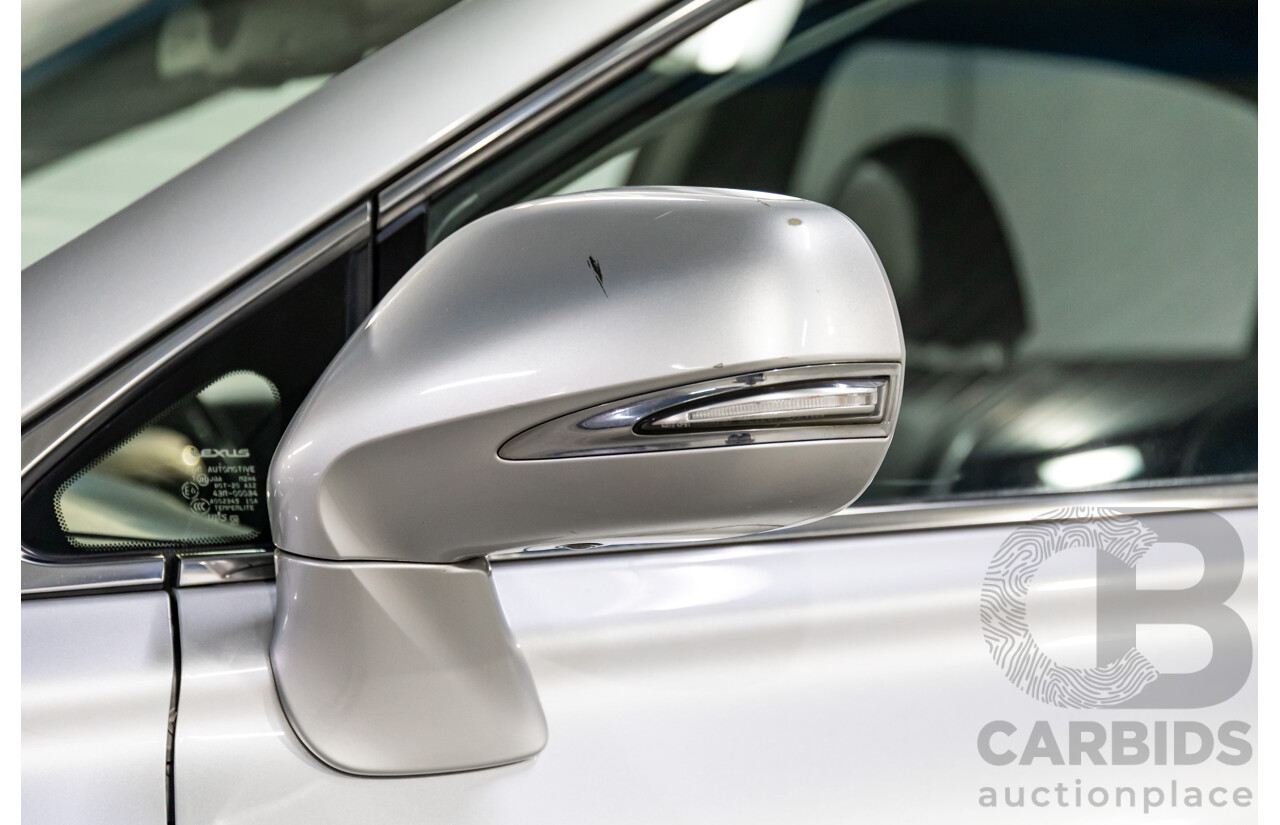 1/2014 Lexus RX450h Sports Luxury GYL15R MY12 4d Wagon Premium Silver Metallic 3.5L - 123kW Hybrid