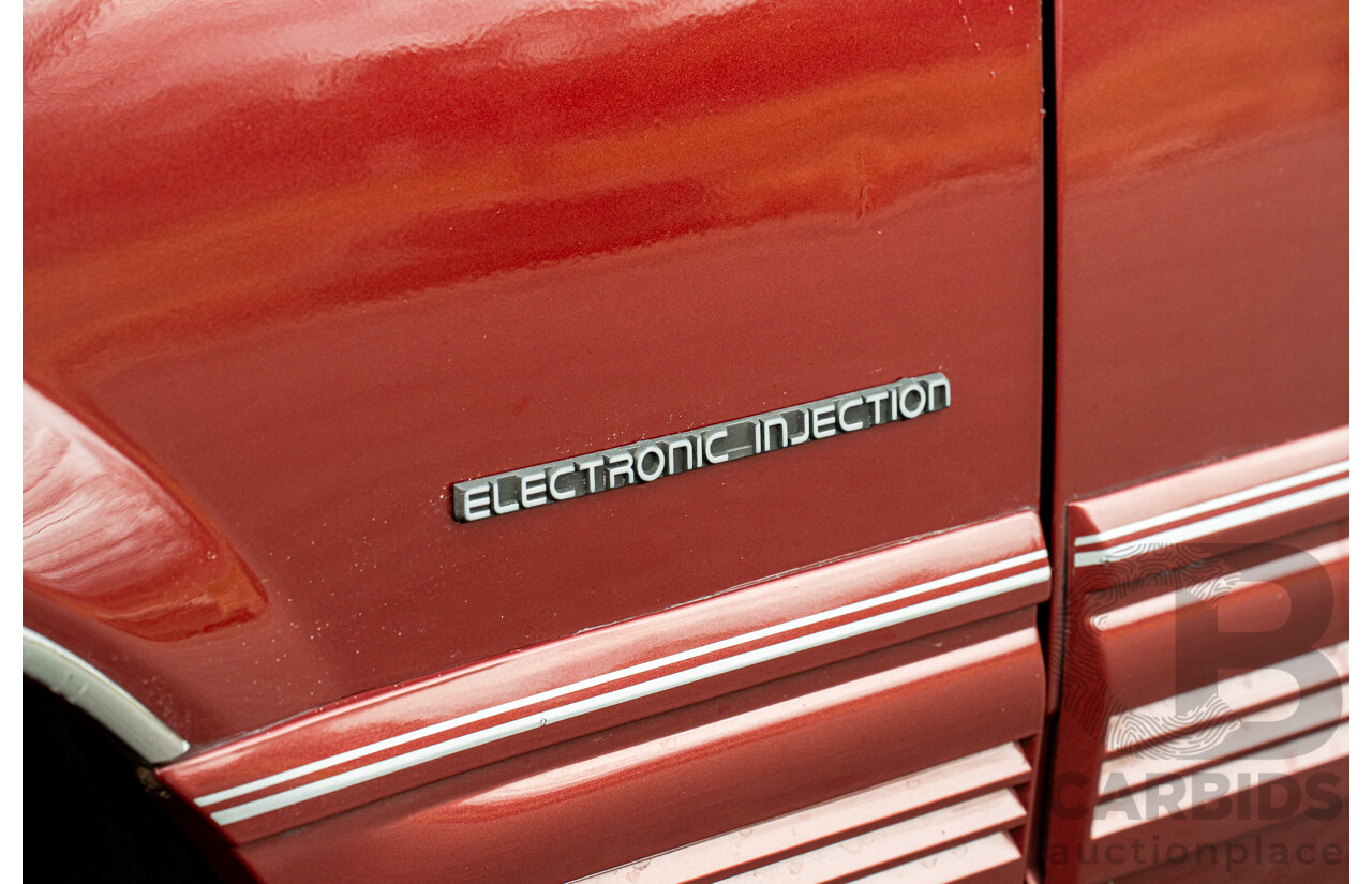 5/1988 Holden Commodore Executive VL BT-1 4d Sedan Venetian Red 3.0L - Ex-NSW Police