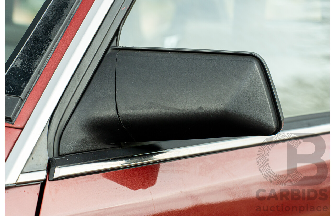 5/1988 Holden Commodore Executive VL BT-1 4d Sedan Venetian Red 3.0L - Ex-NSW Police